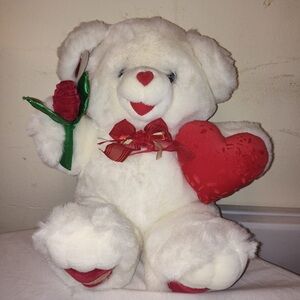 RED/WHITE VALENTINE TEDDY 1999